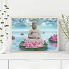 Diamond Painting-DIY Crystal Rhinestone Lotus Statue