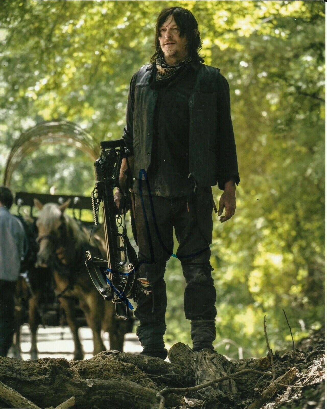 NORMAN REEDUS SIGNED THE WALKING DEAD Photo Poster painting UACC REG 242 (10)