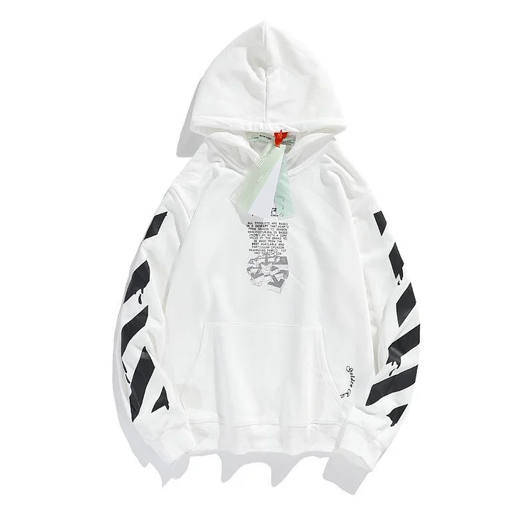 Off White Hoodie Ow Hooded Sweater Men's Hip Hop Loose Hoodie Sweater Plus Size Casual Men's Clothing Owt