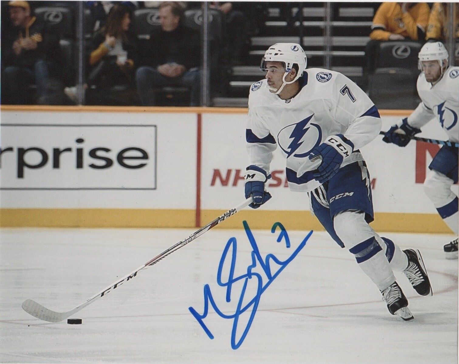 Tampa Bay Lightning Mathieu Joseph Signed Autographed 8x10 Photo Poster painting COA #2