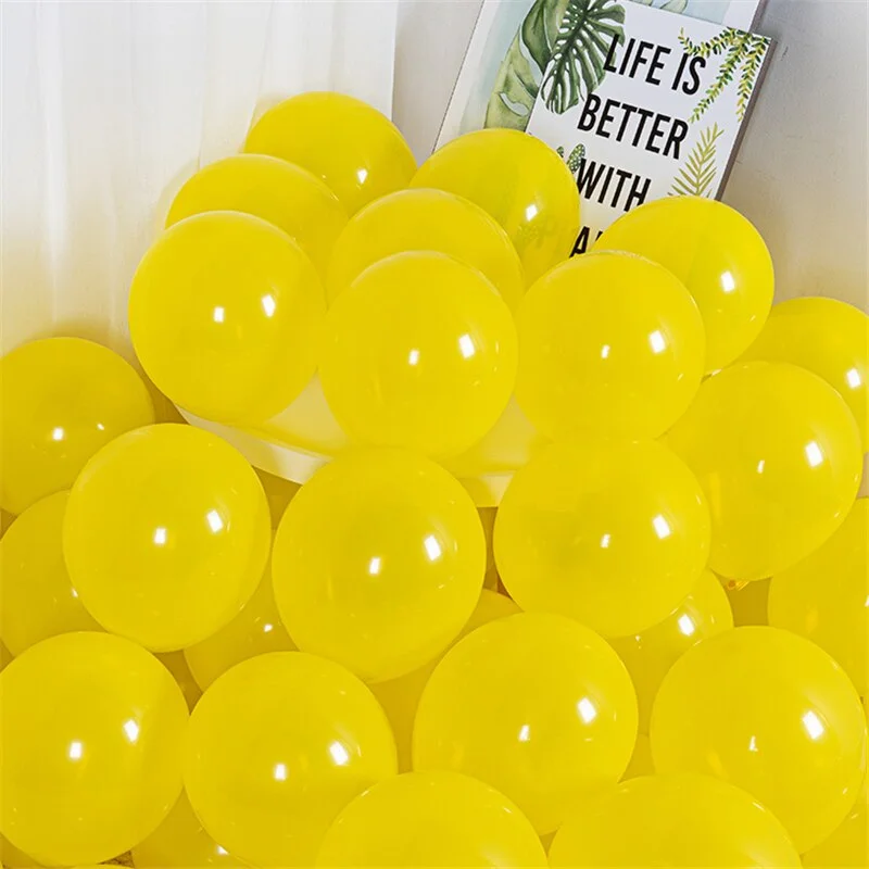 100pcs Latex Balloons Colorful Pearl Helium Air Balloon for Wedding Happy Birthday Party Christmas Home Baby Shower Decorations