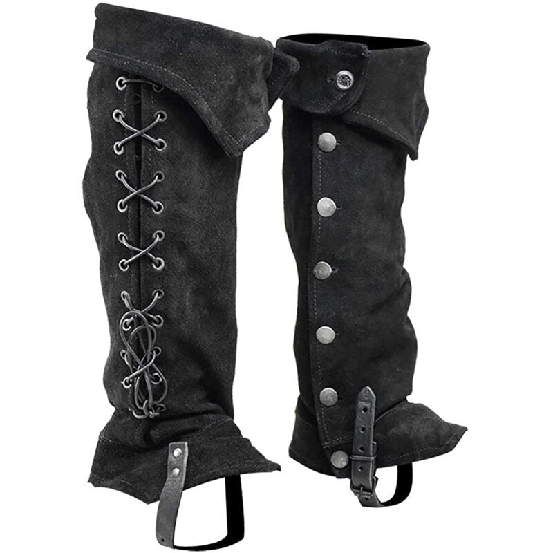 Medieval Gothic Boot Stripe Spats