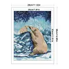 Polar Bear-14CT Stamped Cross Stitch 28*38cm/11.02*14.96in tapestrymarket