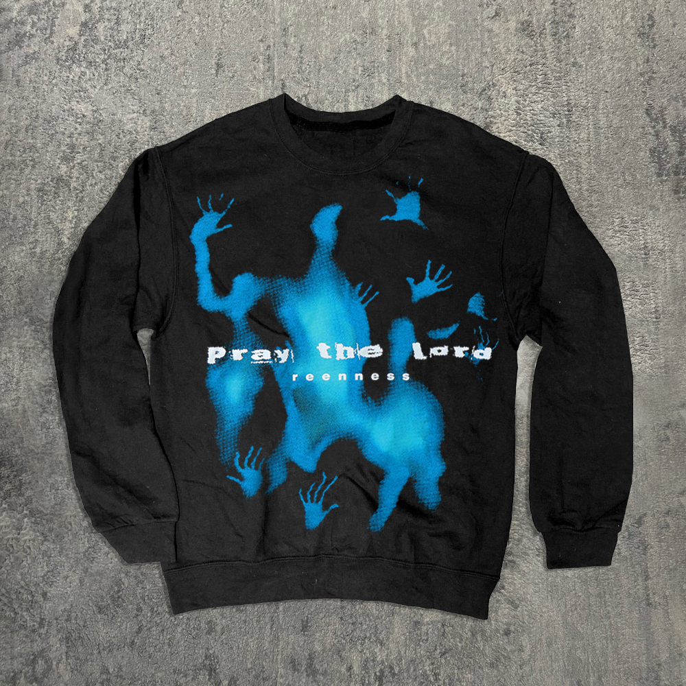 Aelfric Eden Abstraction Shadow Print Fleece-Lined Sweatshirt