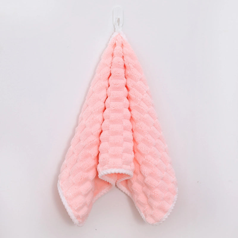 Cloud Lattice Towel Bath Towel Hair Drying Hat Shower Cap Women’s Household Water Absorbent Quick-drying Hair-free Thickened Wearable Bath