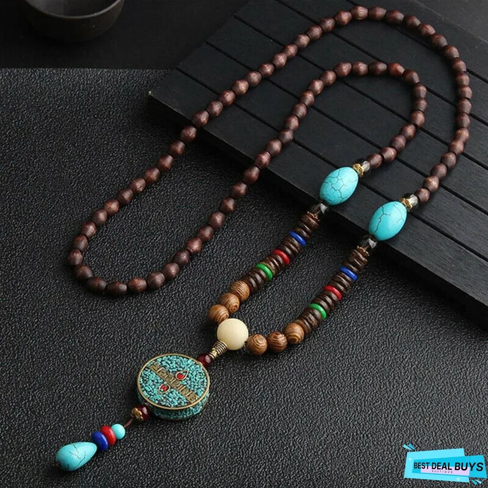 Ethnic Fish Horn Long Statement Men Womens Jewelry