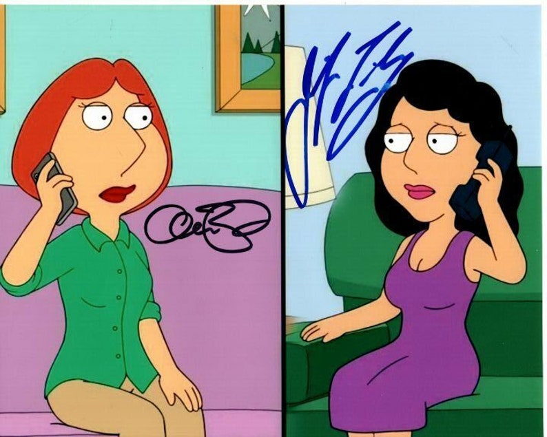 Alex borstein and jennifer tilly signed 8x10 family guy lois & bonnie Photo Poster painting