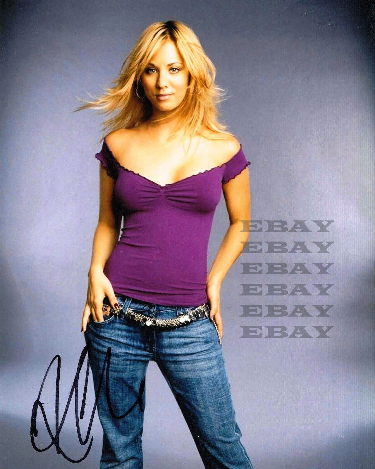 Kaley Cuoco Big Bang Theory Autographed Signed 8x10 Photo Poster painting Reprint