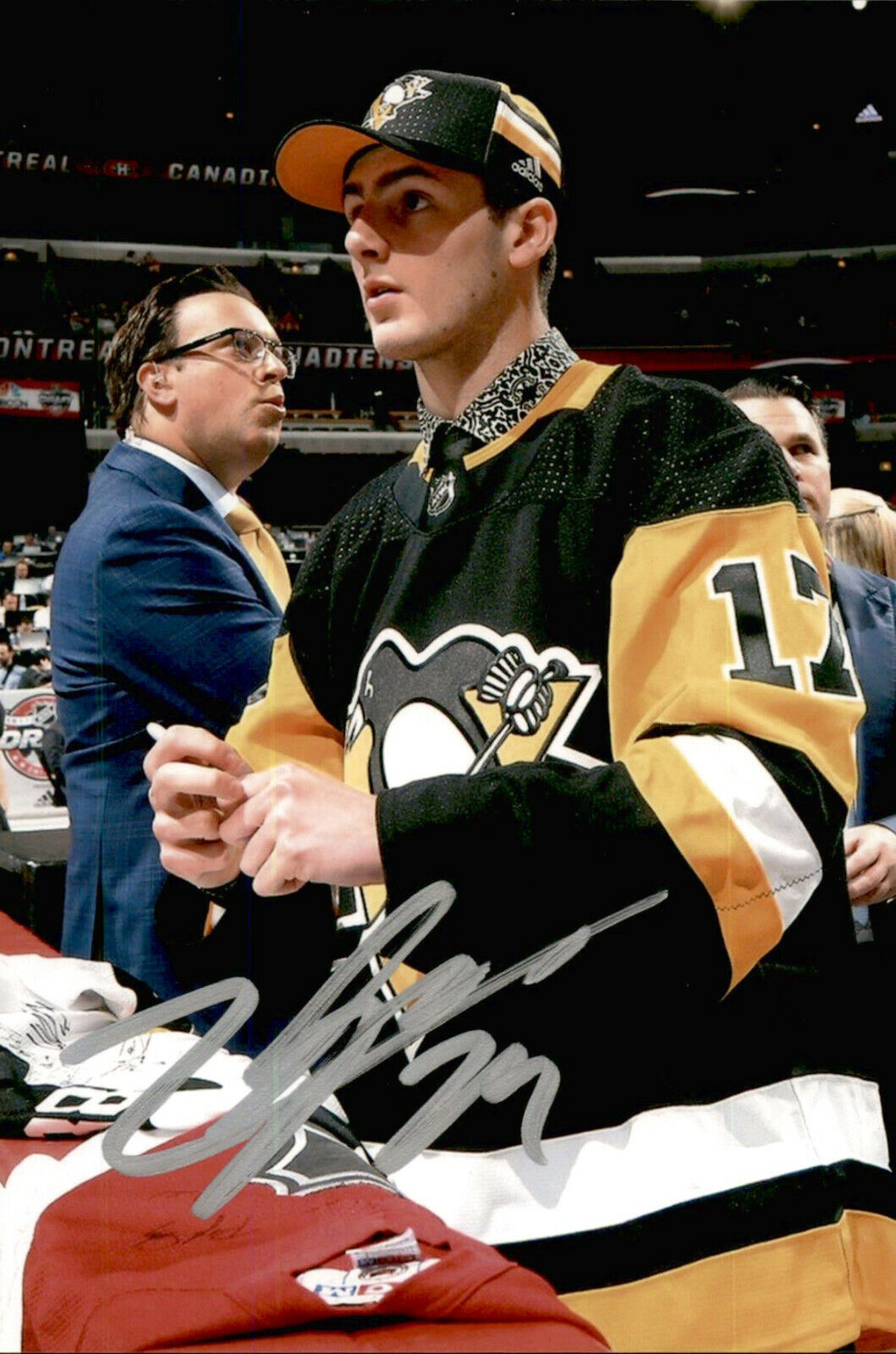 Zachary Lauzon SIGNED 4x6 Photo Poster painting PITTSBURGH PENGUINS #5