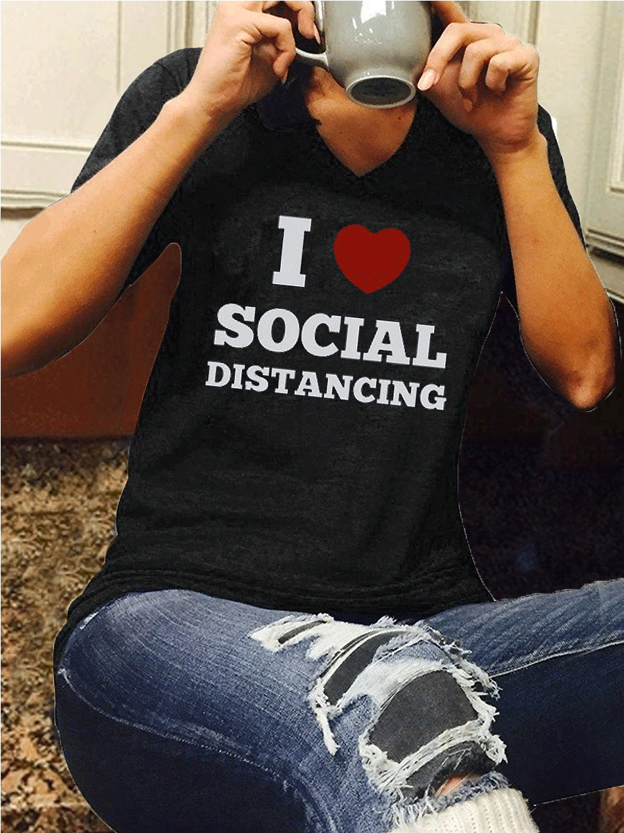 I Heart Social Distancing T-shirt