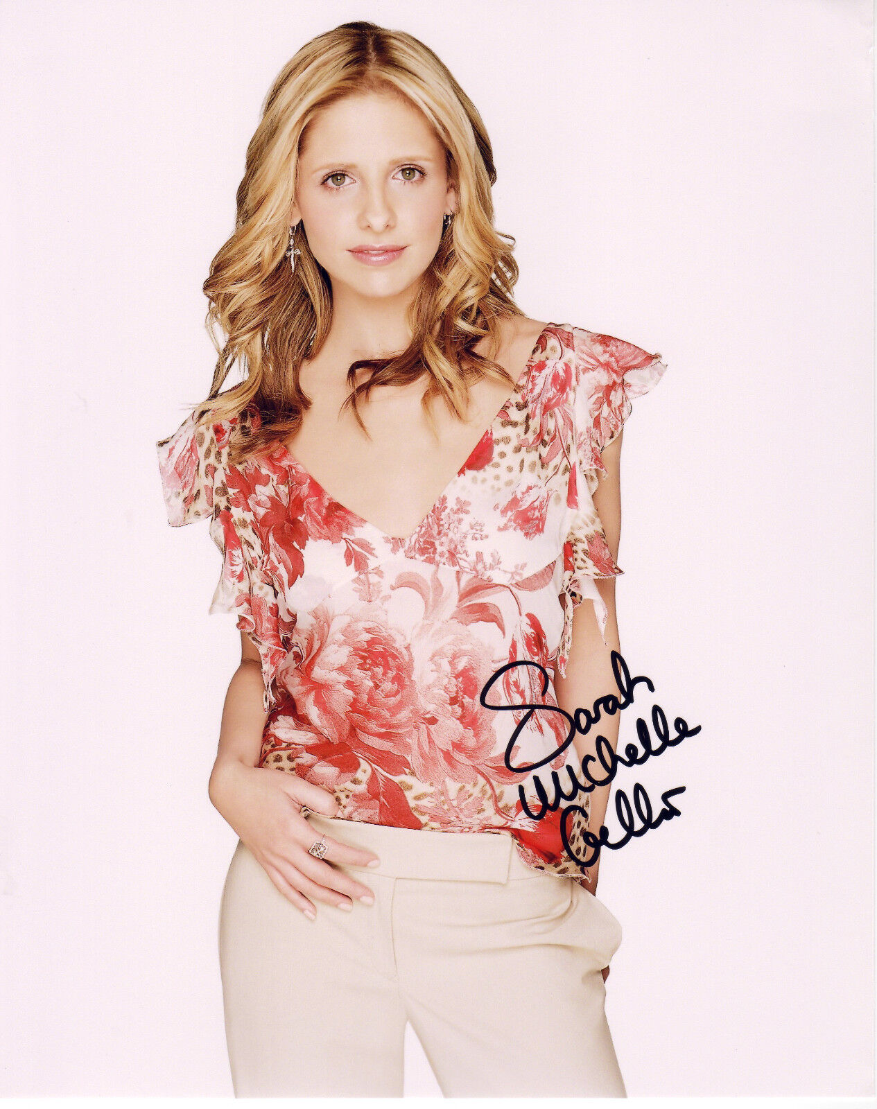 SARAH MICHELLE GELLAR AUTOGRAPH SIGNED PP Photo Poster painting POSTER 35