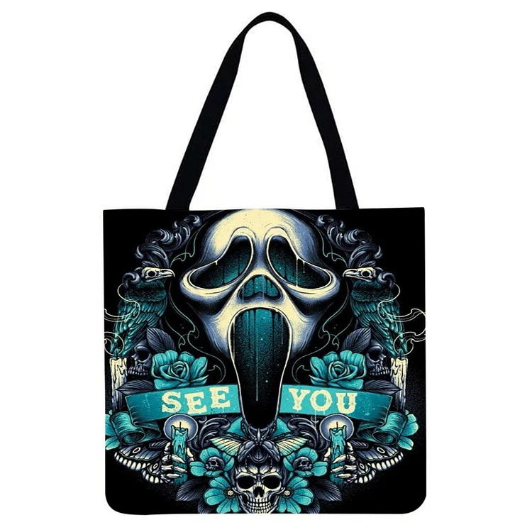 Movie Cartoon - Linen Tote Bag