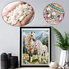 Diamond Painting-DIY Special Shaped Drill Pearl Painting Horse(30x40cm)
