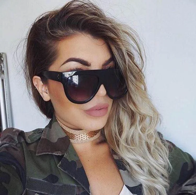Kim Flat Top Sunglasses-elleschic
