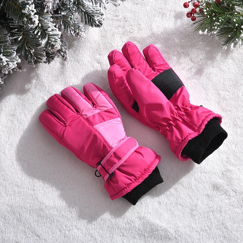 Outdoor Ski Gloves Winter Wear-resistant Velvet Padded Warm Gloves Cold-proof Waterproof Riding Gloves