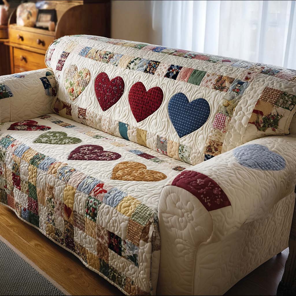 Lovely Pattern Quilted Sofa Cover NCU0NT11528 everthome