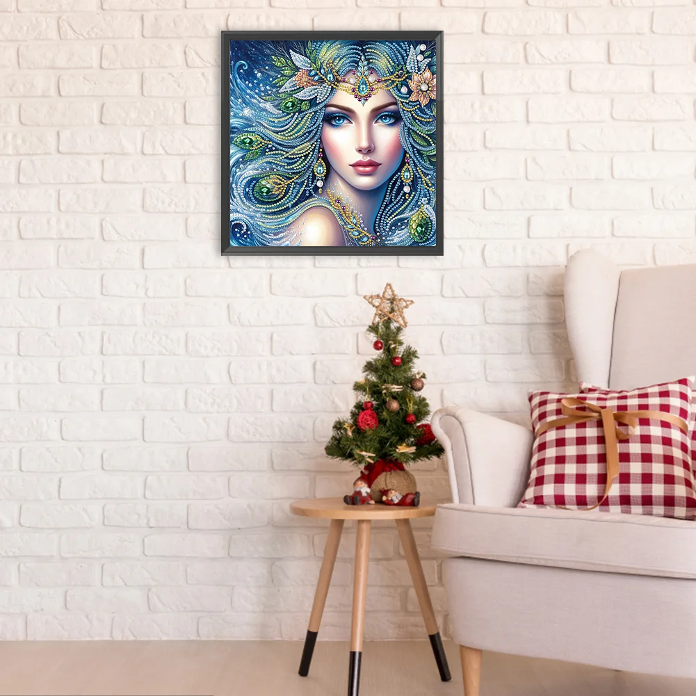 Diamond Painting - Partial Special Shaped Drill - Flower Beauty(Canvas|30*30cm)