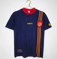 Retro Spain 1996 Away Football T-Shirt Thai Quality