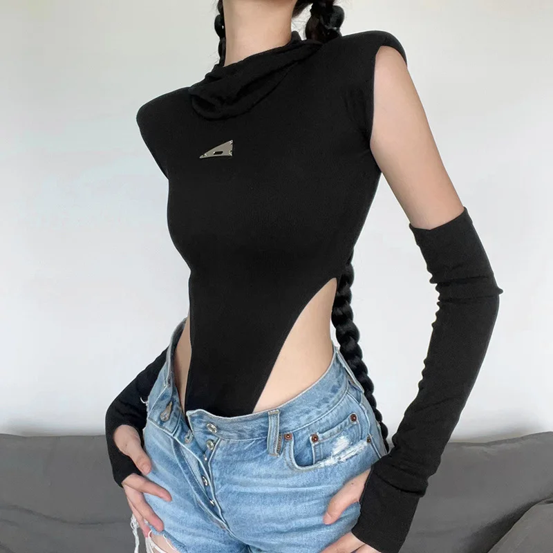 Toloer Toloer 2023 New Women's Solid Color Slim Street Fashion Hoodie Sexy Sleeveless Jumpsuit-Outfit Ideas