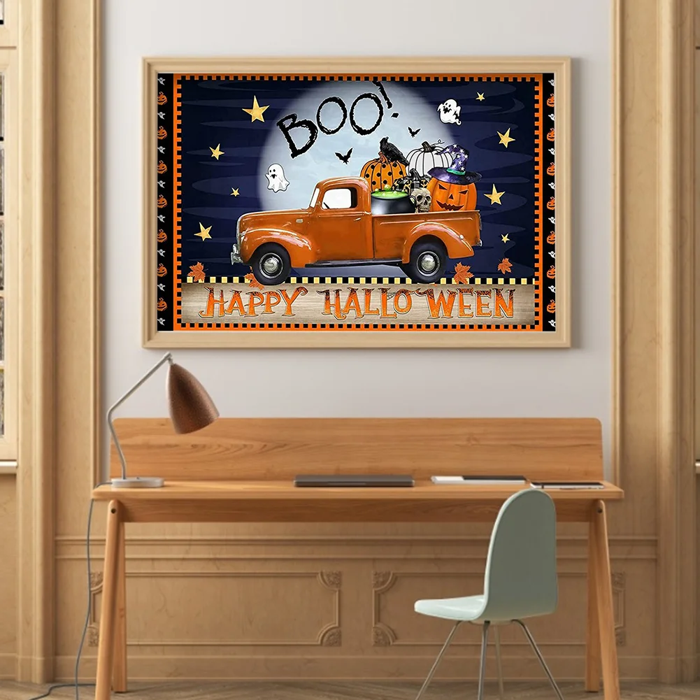 Happy Halloween 5D DIY Diamond Painting Kits Resin Full Round Home Wall Art