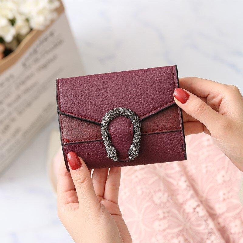 Women's Fashion Solid Color Retro Wallet