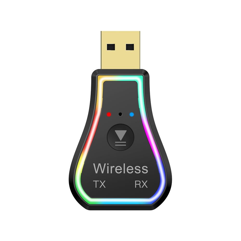 

M11 3 in 1 USB Bluetooth Adapter AUX Wireless Receiver Transmitter w/Light, 501 Original