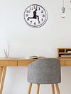 British Comedy Inspired Ministry of Silly Walk Wall Clock Silent Mute Clock