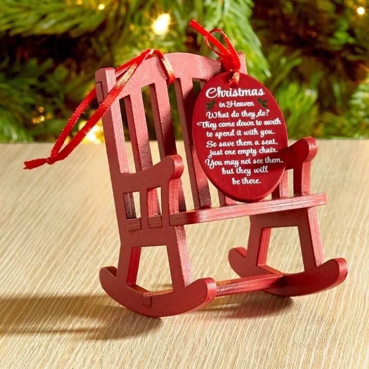 Christmas in Heaven Rocking Chair Ornament