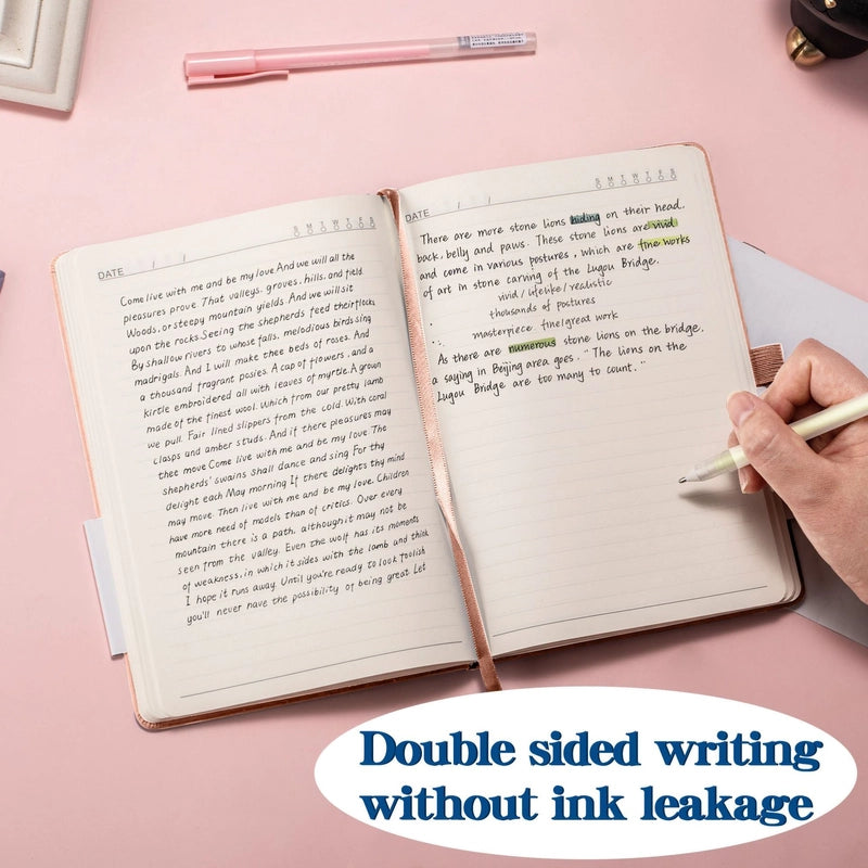 Creative Simple A5 Thick Notebook Business Memo Book Elastic Band Binding Student Diary Book Office Culture/notebook/memo