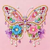 Flower Butterfly Art Diamond Painting Kit for Adults Home Decor 25x25cm With Frame