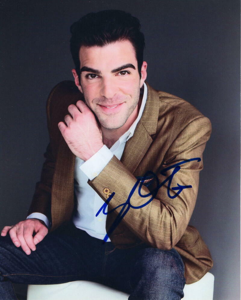 ZACHARY QUINTO SIGNED AUTOGRAPH 8X10 Photo Poster painting - HEROES STUD, SPOCK STAR TREK, AHS