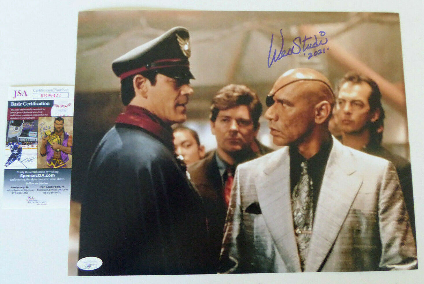 Wes Studi Signed 11x14 Photo Poster painting Autographed, Street Fighter, Sagat, JSA COA