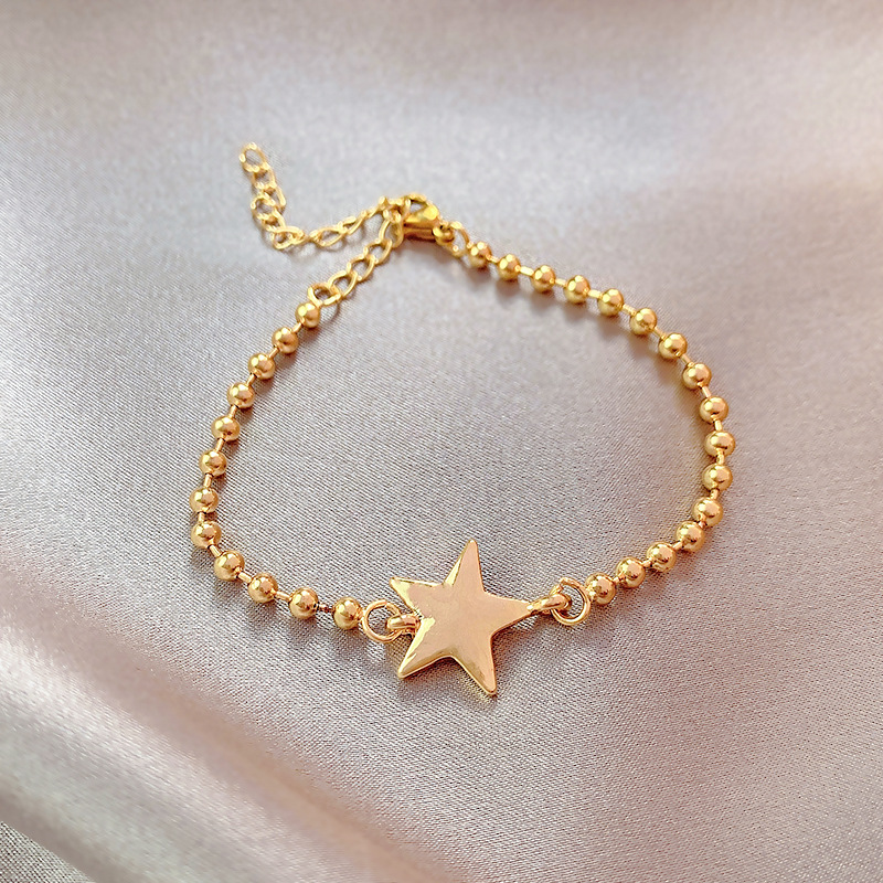 Mature Women Hip Hop Bracelet Kuchao Cold Five-pointed Star