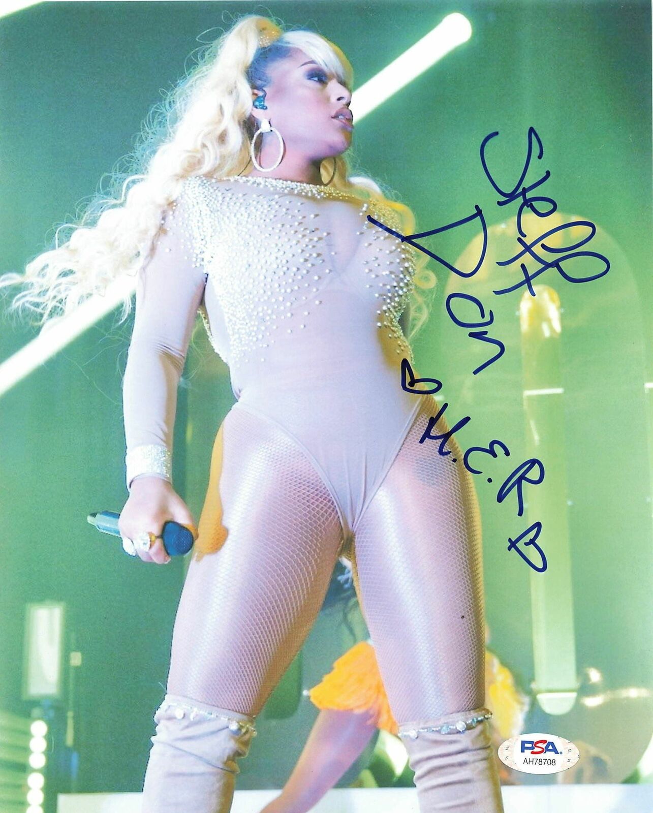 Stefflon Don signed 8x10 Photo Poster painting PSA/DNA Autographed Rapper