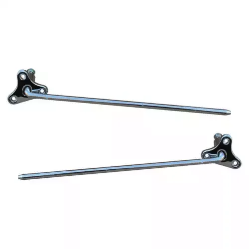 Dronehint Chrome Sun Visor Mounting Arm for 47-53 Chevy GMC CK Pickup 1st Series PAIR (For: GMC) Parts