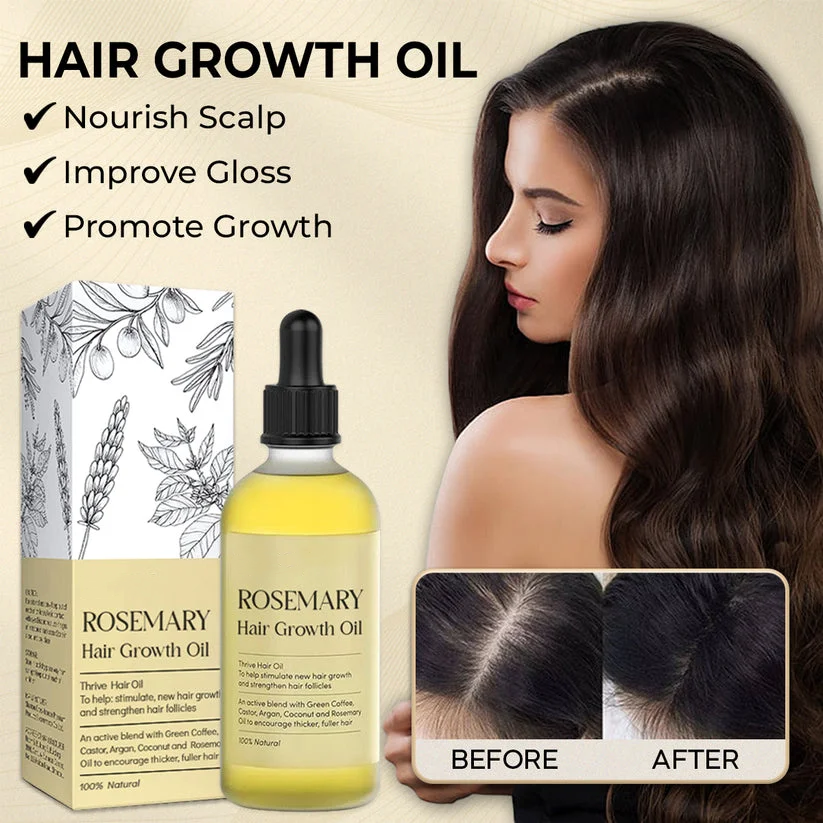 ⏰FLASH SALE: 60% OFF🔥Rosemary Hair Growth Oil