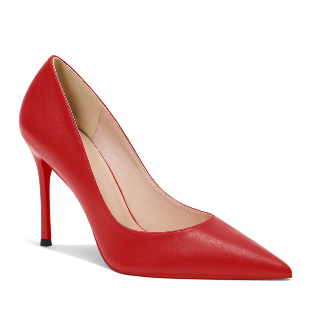 Red Bottom Matte Pumps High Heels Party Daily Women Shoes-MERUMOTE