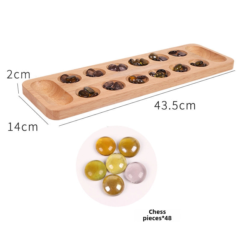 Gem Chess Mancala Children’s Puzzle Particles Returned To The Warehouse Solid Wood African Chess Hus