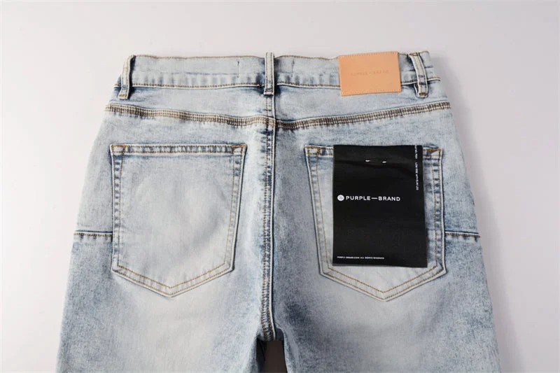 Purple Fashion Jeans 5053