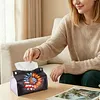 DIY PU Diamond Painting Tissue Box Kit Desktop Tissue Holder with Rhinestone Diamond Desk Decorative Tissue Box for Adults Desktop Storage Organizer (Sunflower)