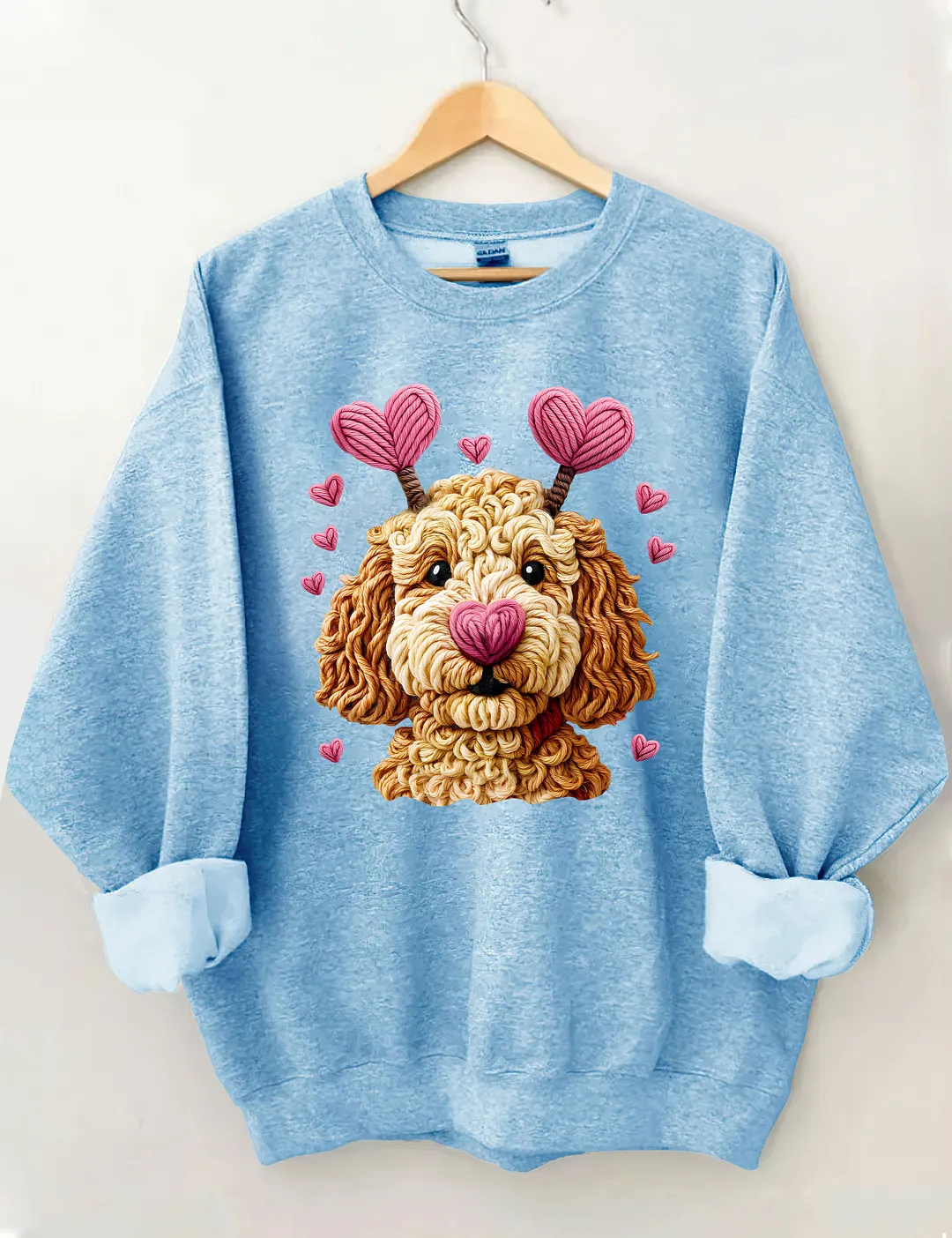 Dog Valentines Day Goldendoodle Sweatshirt