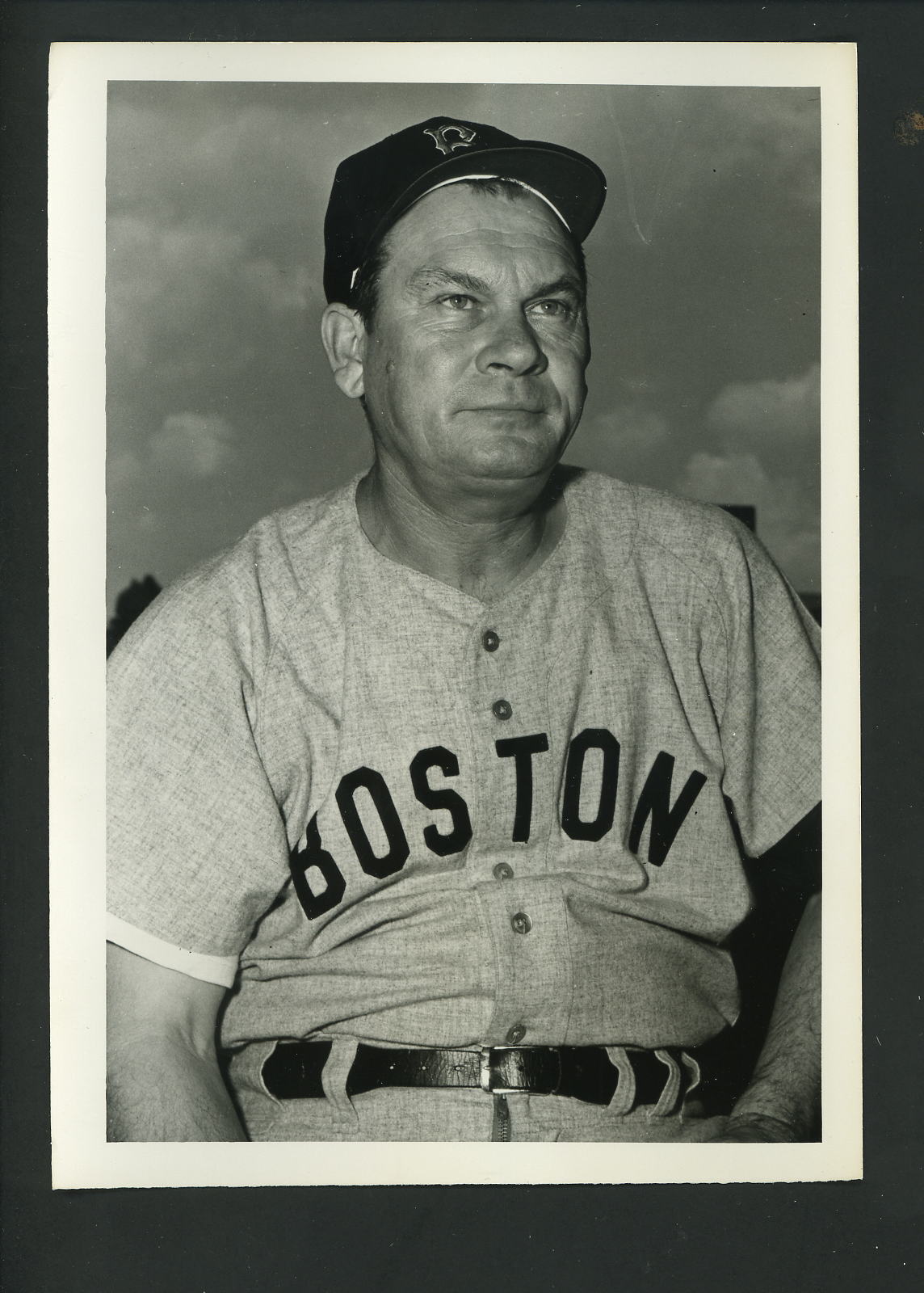 Pinky Higgins circa 1955 Press Original Photo Poster painting by Don Wingfield Boston Red Sox