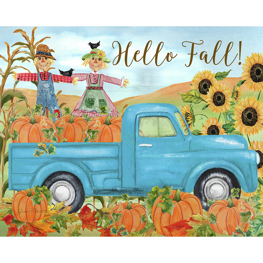

Scarecrow Car - Round Drill Diamond Painting - 40*30CM, 501 Original