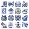 Porcelain Glass Bead Partial 11CT DIY Stamped Cross Stitch Kits for Beginners Adults Home Decor Cross Stitch Art and Crafts Kits 14.04x14.04in