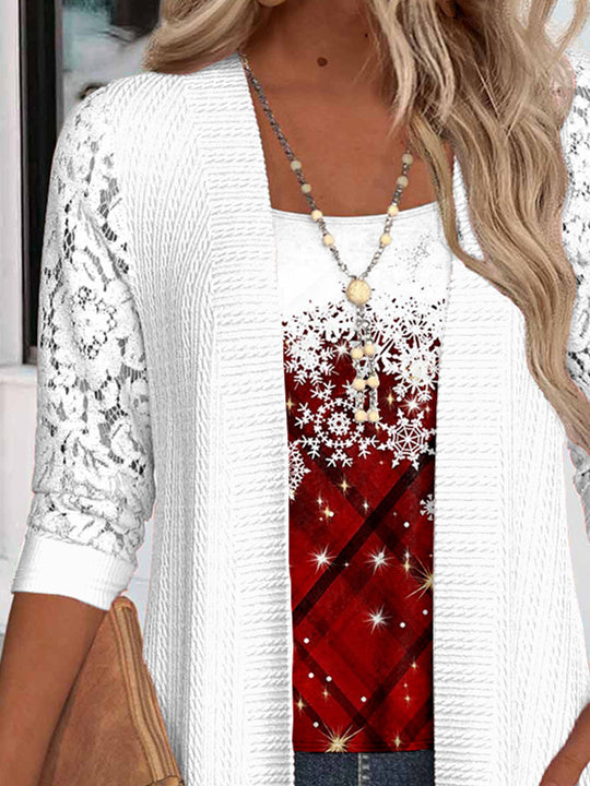 Women Half Sleeve V-neck Solid Color Dress