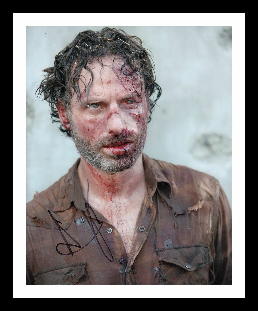 Andrew Lincoln - The Walking Dead Autograph Signed & Framed Photo Poster painting 4