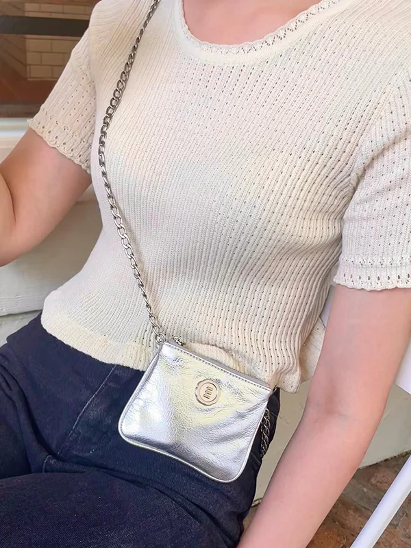 Split-Joint Shiny Chains Crossbody Bags Bags Accessories