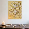 Lotus-DIY-Perlenmalsets mit Rahmen 30x40 cm Perlengem&auml;lde Bildkunst Basteln f&uuml;r Erwachsene Anf&auml;ngergeschenk Wanddekoration f&uuml;r Wohnw&auml;nde
