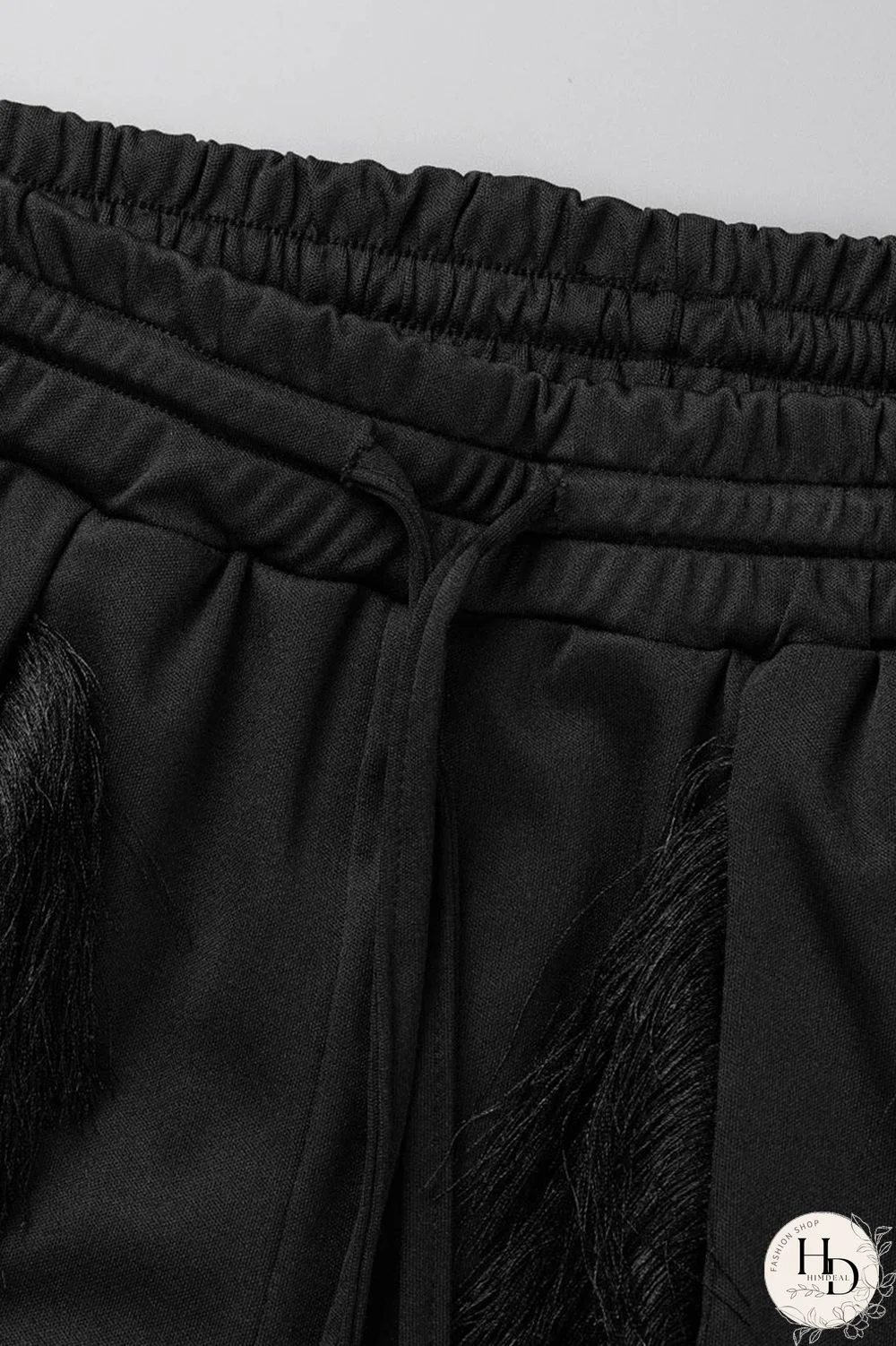 Red Fashion Casual Solid Tassel Patchwork O Neck Sleeveless Two Pieces