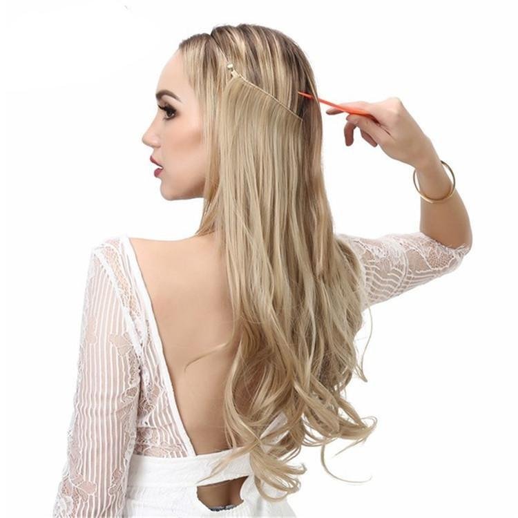Fishing Line Type Long Curly Hair Chemical Fiber Hair Extension Matte High Temperature Silk | EGEMISS